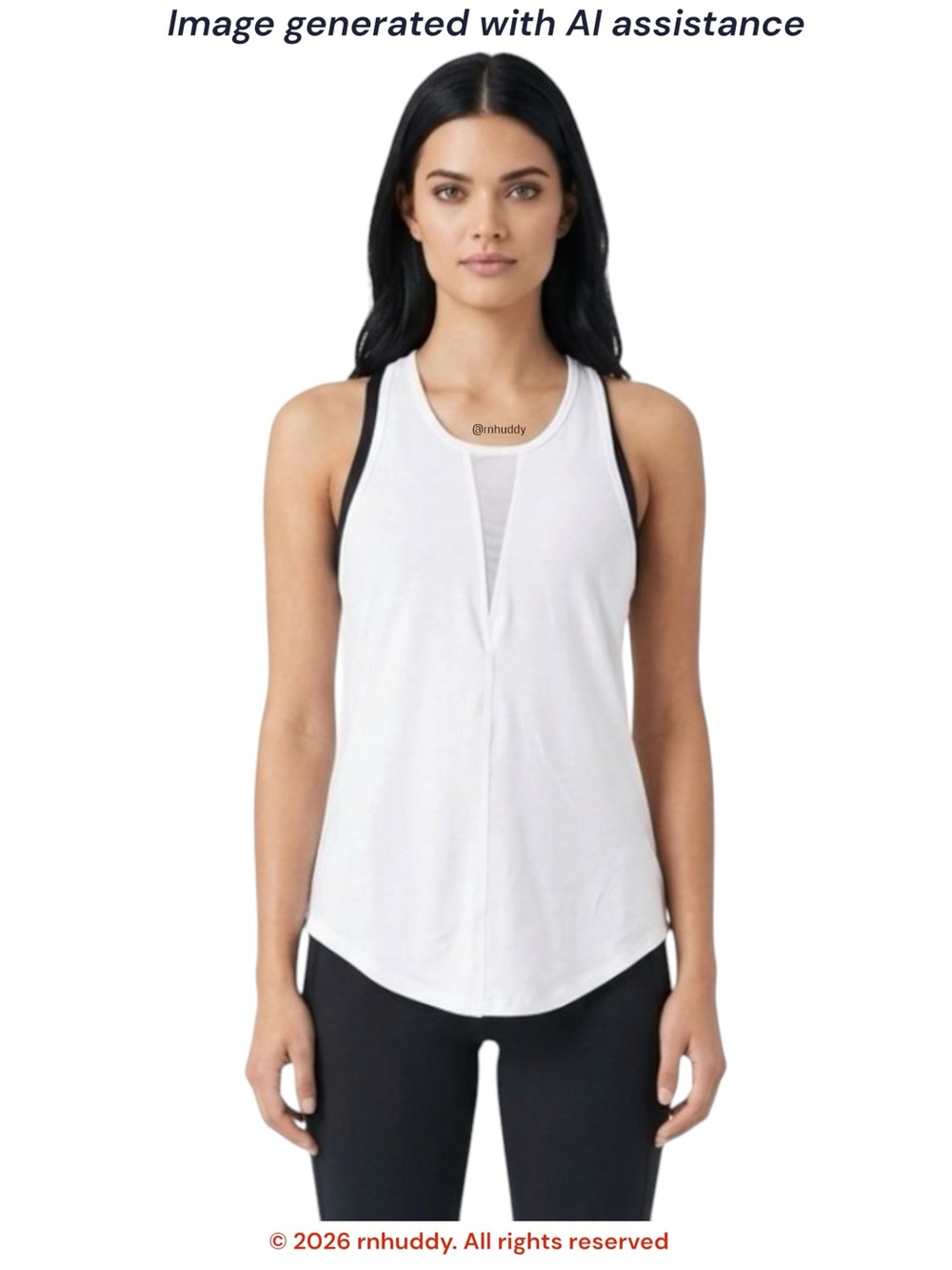 Zyia L white effortless tank